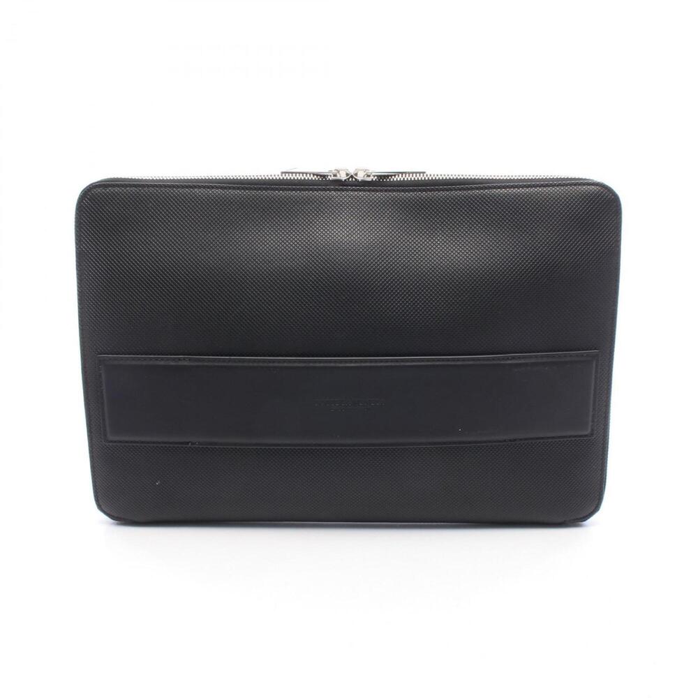 Bottega Veneta Clutch Bag Handbag Leather Men's Black